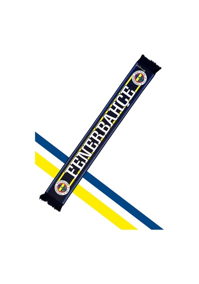 Fenerium Fenerbahçe Lacivert Üç Renkli Unisex Dokuma Atkı Uv Kutu Hediyeli Lacivert Lzr