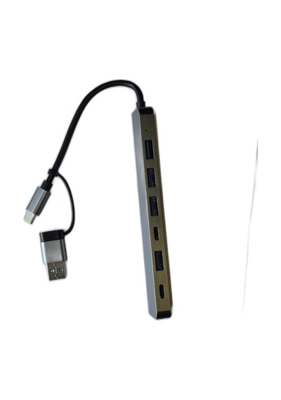 Usb 3.0 Type-c Çoğaltıcı Hub Alüminyum Çoklayıcı Dönüştürücü Typ-c Yuvalı