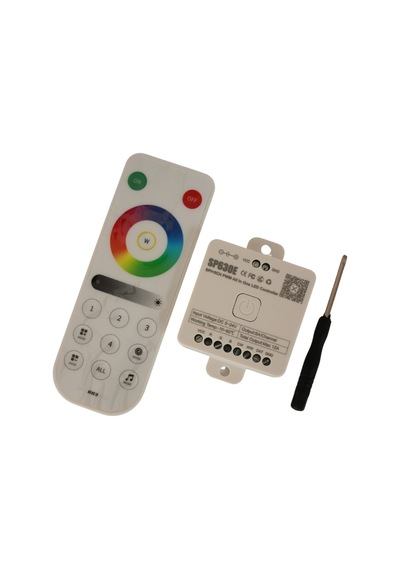 Sp630e Bluetooth Müzik Pixel Şerit Led Denetleyici 5 Kanal Rgbw+ww Led Kontrol Cihazı+kumandası 5-24v
