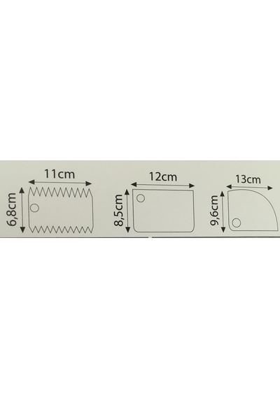Hamur Kesici Kazıyıcı Dekoratör 3Lü Set N1116442 Çok Renkli
