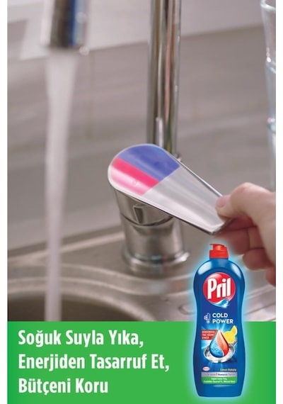 Pril Elde Yıkama Sıvı Bulaşık Deterjanı 4 X 675G Limon 5+ Etki, Kendinden Yağ Çözme Etkisi