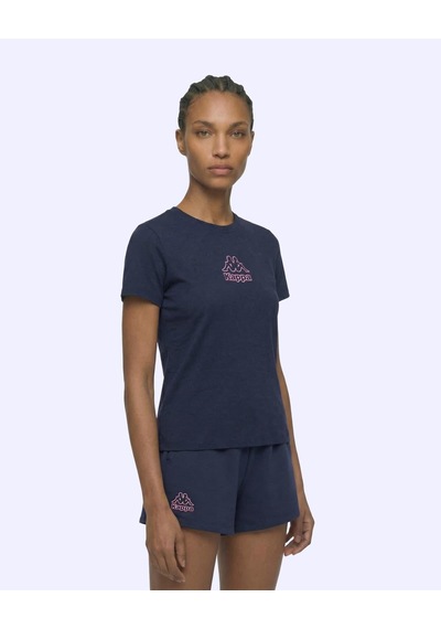 Kappa Logo Cindyna Tee Kadın Dark Tone Regular Tişört