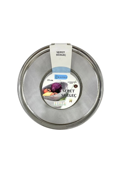 25 Cm Kulpsuz Metal Sepet Süzgeç Çok Renkli