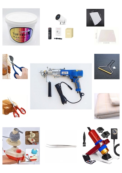 Ak-v Tufting Makinesi Full Set Mavi Ak-v - Bordo Tıraş Makinesi Set İçeriği Açıklama Kısmındadır