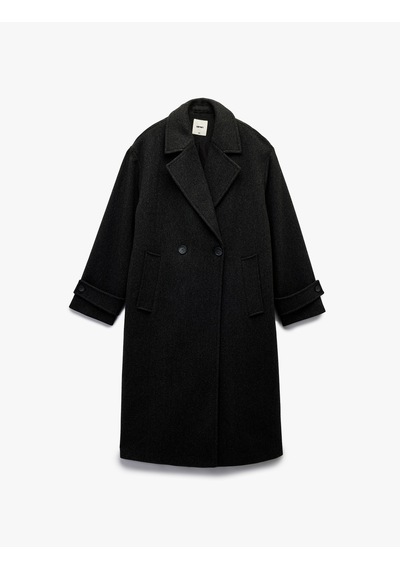 Koton Astarlı Düğmeli Kruvaze Uzun Kollu Oversize Kaşe Kaban Antrasit 6wak00058ew 939 Koton Astarlı Düğmeli Kruvaze Uzun Kollu Oversize Kaşe Kaban Antrasit 6wak00058ew 939