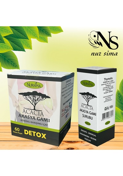Nursima Acacia Akasya Gamı Çayı 60'lı + Akasya Gamı Şurubu 125 ML