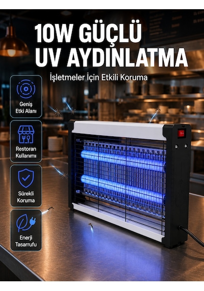 Elektrikli - 103 - Uv Sinek Öldürücü Lamba 10w Sessiz Ve Kimyasalsız Haşere - Csmo-tex - Kontrol Cihazı