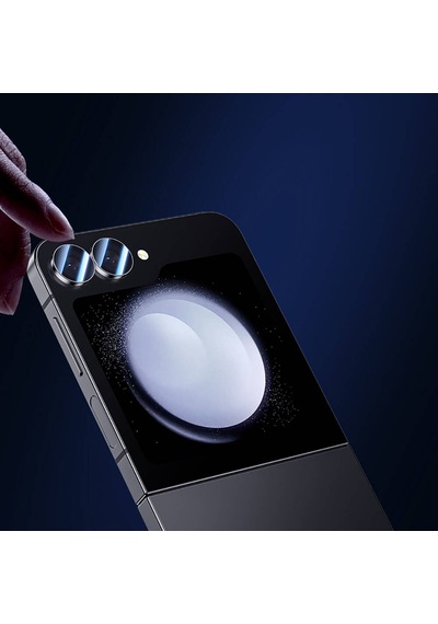 Galaxy Z Flip 6 Uyumlu Benks King Kong Kamera Lens Koruyucu Gümüş