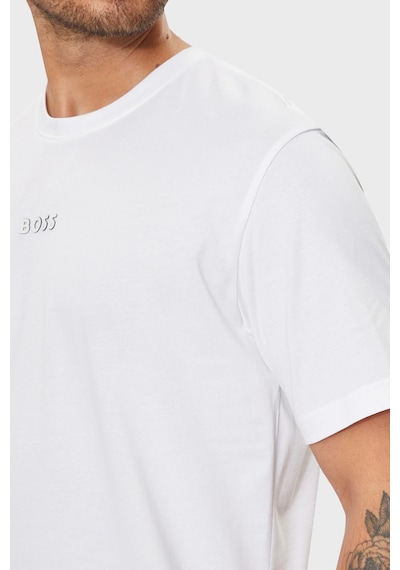 Boss % 100 Pamuklu Oversize Fit T Shirt Erkek T Shirt 50519368 100 Beyaz