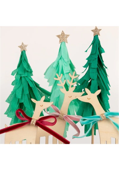 Meri Meri - Reindeer Family Cake Toppers - Ren Geyikleri Ailesi Pasta Süsü 0 - 99