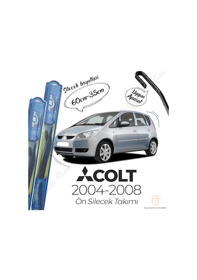 RBW Hybrid Mitsubishi Colt 2004 - 2008 Ön Silecek Takımı