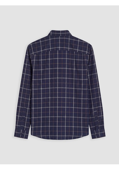 Lcwaıkıkı Classic Lacivert Regular Fit Ekose Oxford Erkek Gömlek