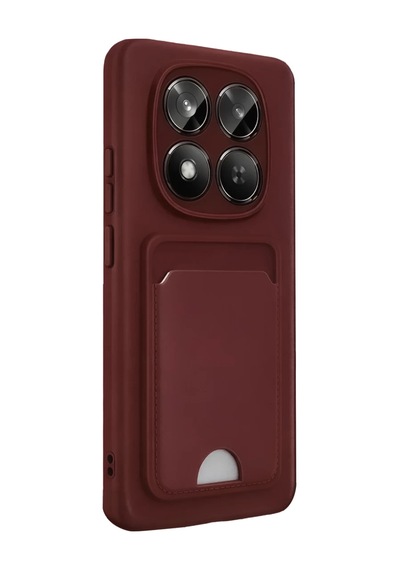 Xiaomi Redmi Note 15 Pro 5g Uyumlu Kelvin Kartvizitli Silikon - Bordo
