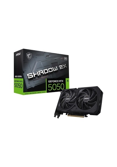 Msı Rtx5050 8gb Shadow 2x Oc Gddr6 128bit Hdmı Dp Pcıe 5.0