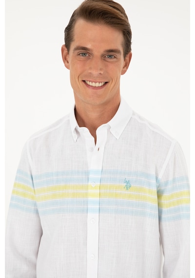 U.s. Polo Assn. Erkek Mint Gömlek Desenli 50288923-vr090 Mint