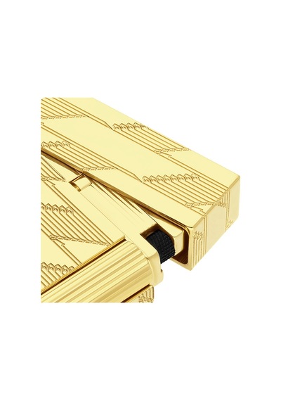 S.t. Dupont Line 2 Cling 1872 Monogram Gold Puro Çakmağı 16178 - Tr7970