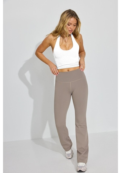 Madmext Beyaz Halter Yaka Boyun Askılı Crop Top Mg2456 Beyaz