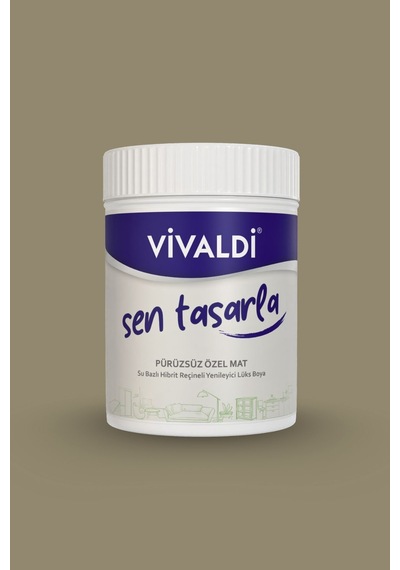 Vivaldi Tüm Yüzeyler İçin Su Bazlı Akrilik Yenileme Boyası 0,5 L