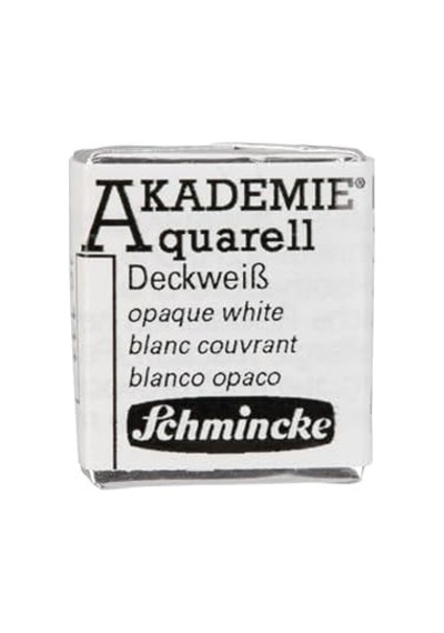 Akademie Aquarell Yarım Tablet Sulu Boya 111 Opaque White ---