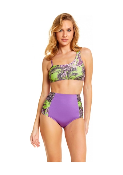 Angbutik Argento 01-1344-1121 Kadın Tek Omuz Bikini Mor