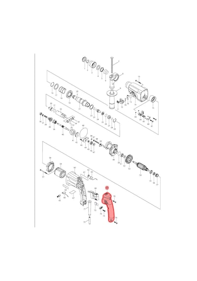 Makita HR2450 Arka Sap Ürün Kodu 153284-0