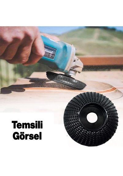 Ayrex Ahşap Taşlama Makine Uyumlu Törpüleme Oyma Eğe Diski Ahşap Kesici Kesme 115 Mm Oyuk Açma Testeresi