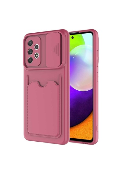 Galaxy A72 Kilif ?Zore Kartix Kartlik Bölmeli Kilif 499754436