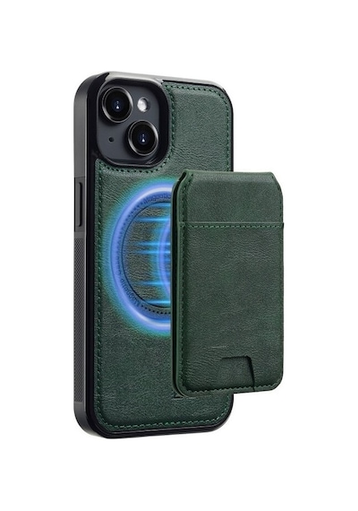 Teleplus Apple Uyumlu iPhone 15 Kılıf Capella L3 Serisi Mıknatıslı Kartlıklı 2-1 Kapak