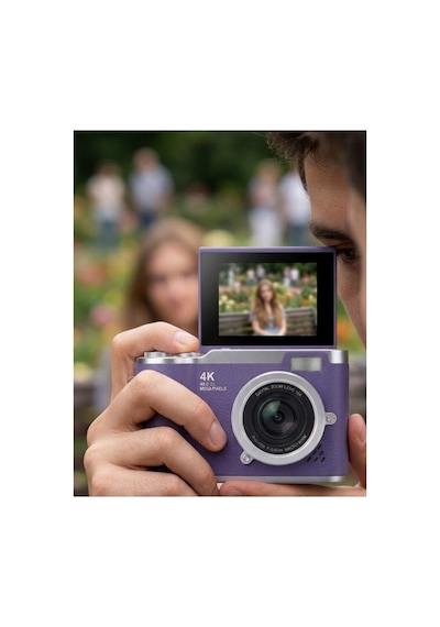 4k Kompakt Kamera 48 Mp Autofocus Flash Özellikli Vlog Kamera - Hs08372350-4561 Renkli