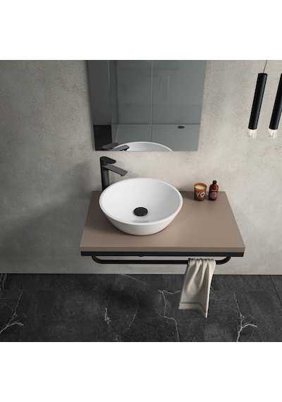Isvea Sistemay Soft Tezgah Üzeri Çanak Lavabo 45 CM.Beyaz