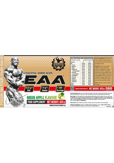 Dexter Jackson Gold Series Eaa Powder Essential Amino - 60 Servis 420 G