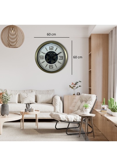 Antique Motion 60 Cm Çarklı Duvar Saati 11