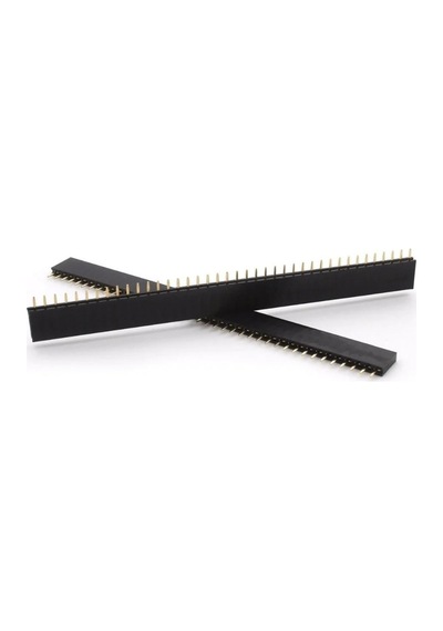 4 Adet 1x40 Pin Dişi Header Tek Sıra 2.54mm 180 Derece Kesilebilir