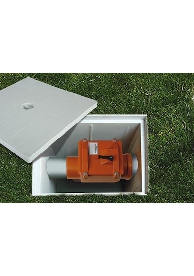 Pvc Pissu Atıksu Çekvalfi 125 Mm Kilitli