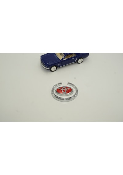 Toyota Uyumlu Buğday Kulakları Krom Metal 3M 3D Logo Oem