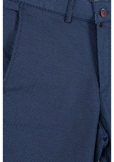Terapi Men Erkek Lacivert Slim Fit Keten Şort Çokrenkli4