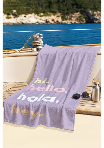 Hi Hello Tipografik Lila Plaj Havlusu-pastel Minimalist Havuz Deniz Banyo Hızlı Kuruyan Sahil Örtüsü Sessiz Yakamoz Hi Hello Tipografik Lila Plaj Havlusu-pastel Minimalist Havuz Deniz Banyo Hızlı Kuruyan Sahil Örtüsü Sessiz Yakamoz