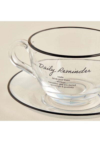 Bella Maison Daily Reminder 2'li Çay Fincan Seti 240 CC Siyah