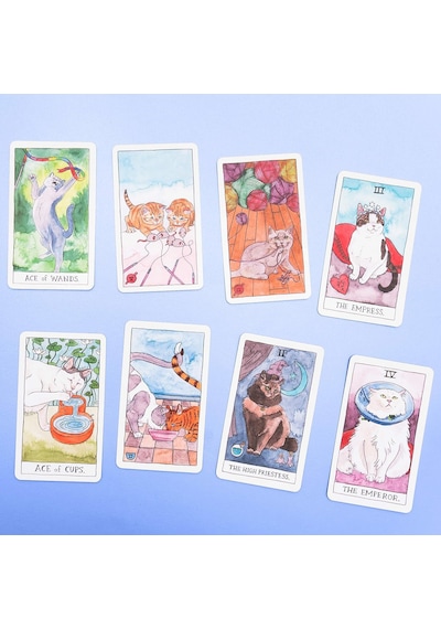 Cat Tarot 78 Cards - Kedi Tarot Kart Destesi
