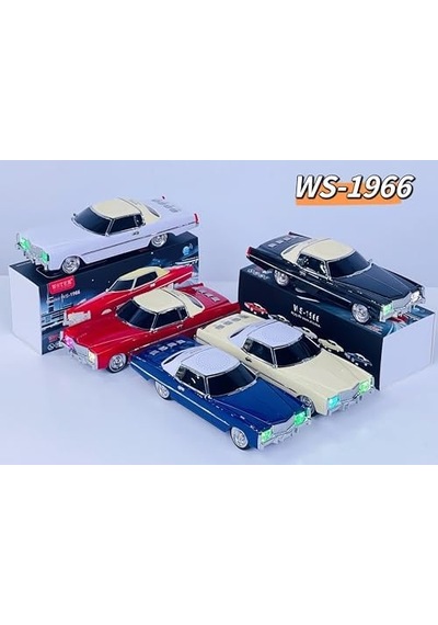 Kablosuz Hoparlör Bluetooth 1966 Cadillac Görünümlü Bluetooth Klasik Araba Hoparlör Ve Fm Radyo Ofis Ev İçin Usb Sd Aux Girişli Kablosuz Speaker Ws-1966 Beyaz