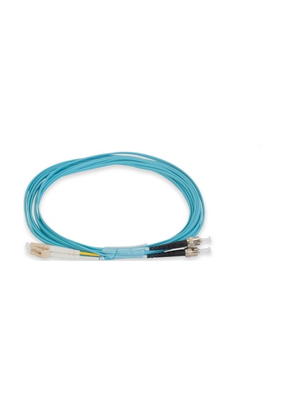 5M Lc-St Duplex Om3 Multimode Ofnr 2.0Mm Fiber Optik Patch Kablo