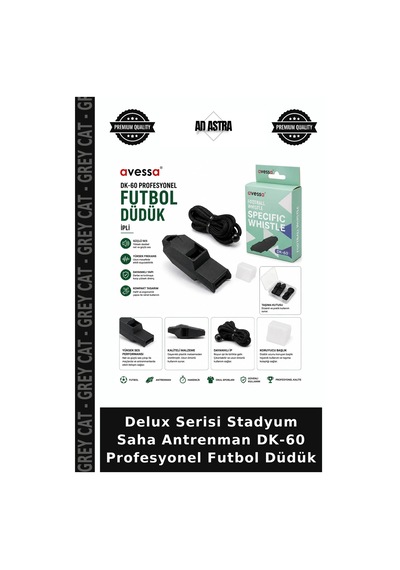 Delux Serisi Stadyum Saha Antrenman Dk-60 Profesyonel Futbol Düdük Belirtilmemiş
