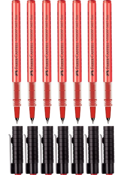 Kırmızı Vision 5417 Fine Roller Kalem 0.5 Mm 7 Adet Kırmızı