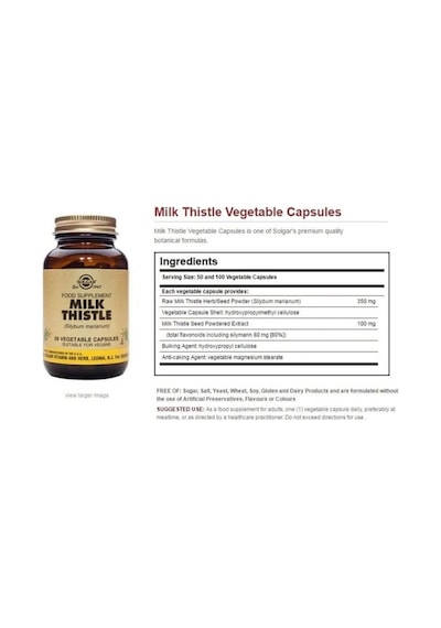 Milk Thistle 50 Kapsül