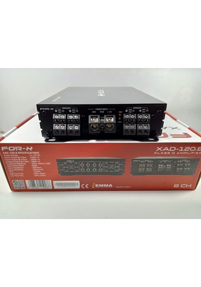 For-x Amfi 8 Kanal For-x Xad-120.8 Ses Ve Bass Anfisi - 8 Kanal For-x Anfi