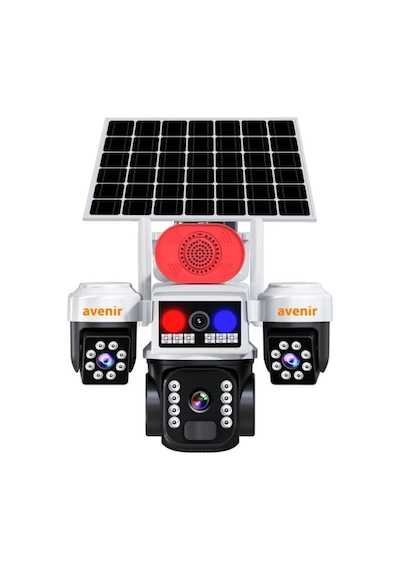 Avenır 6mp Av-s264w 3-kameralı 3ptz Wıfı Solar Kamera