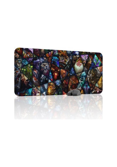 Dota 2 Kaymaz Dikişli Kauçuk Oyuncu Mousepad V2 - 90x40 Xxl Gaming Mouse Pad Fare Altlığı