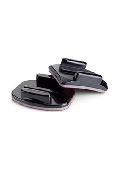 Gplus Bs04ky 4 Parça Oval Eğimli Yüzey Ve Flat Düz Zemin Aksiyon Kamera Uyumlu 3m Yapışkan Motor Kask Bağlantı Seti Siyah