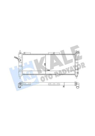 Opel Corsa B Motor Radyatoru 1.4 1993-2000 C14nz X14sz Kale 357015