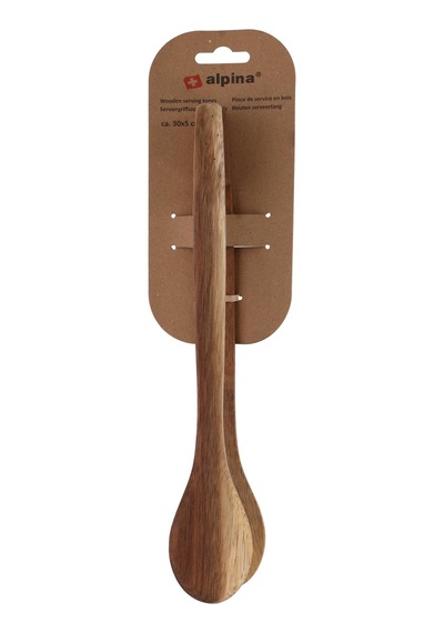 Alpina Alp111 Ahşap Servis Maşası 30 Cm